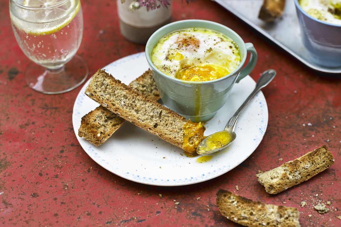 Coddled eggs